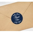 thumbnail image 4 of Darling Souvenir Round 1.6 Inches Swirl Border Thank You Dark Navy Blue Stickers Non Customized Gift-45 Pcs, 4 of 4