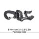 thumbnail image 5 of Toystoory Grillete rápido de cabeza secundaria Diferentes opciones de alto rango Apariencia exquisita profesional Abrazadera de manguera de Deportes acuáticos Negro, 5 of 6