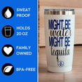 thumbnail image 2 of Biddlebee Funny Travel Coffee Mug | 20oz Insulated Tumbler | Hilarious Gift for Women | 40th Birthday | Might Be Tequila, 2 of 6