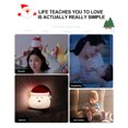 thumbnail image 2 of Lámpara Led De Silicona Suave Para Navidad, Papá Noel, Vaso De Luz Nocturna, Lámpara De Noche Alimentada Por Batería, Adornos, Decoración De Escritorio, Regalo Minnieouse HA038010-00, 2 of 6