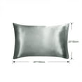 thumbnail image 6 of Unique Bargains Satin Pillowcases Silky Covers Grey 20"x54", 6 of 8