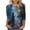 B-Blue, variant on Halloween Tops Plus Womens Witch 3/4 Sleeve Crewneck T shirt Vacation Tee Holiday Fall Festival Clothes S