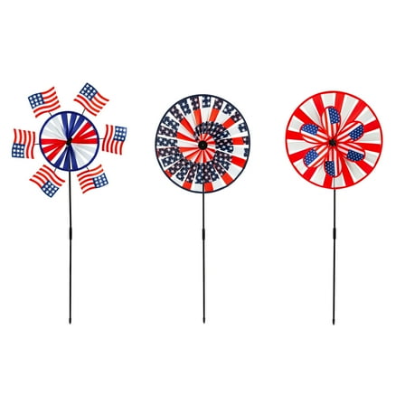 Americana Pinwheel Spinner, 3 Assorted