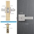 thumbnail image 2 of 2 PCS Cerradura de Manija,Cerradura de Manija de Puerta,Manijas de Bloqueo de Puerta de Privacidad,con Llaves,Mango Reversible Que Soporta Puertas de Mano Lzquierda y Derecha (Plata), 2 of 9