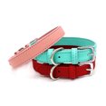 thumbnail image 3 of 5 colores (M 2 * 42 cm), collar ajustable para perro con suave acolchado, de cuero acolchado., 3 of 5