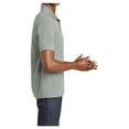 thumbnail image 3 of Yellow Rooster Men's PosiCharge RacerMesh Polo Shirts Grey Heather S, 3 of 6