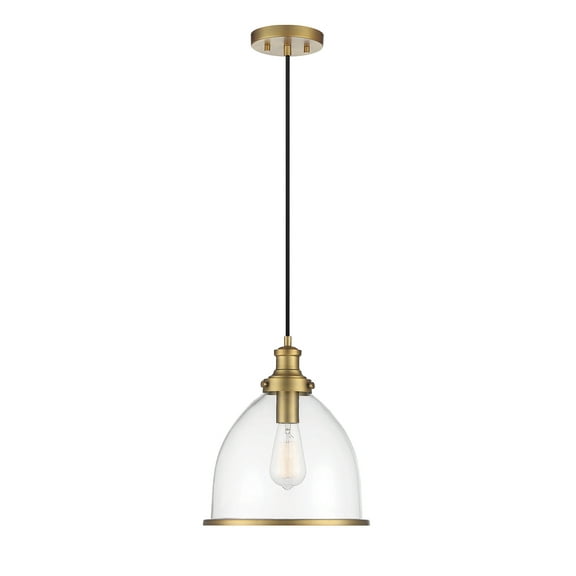Trade Winds Henry 1-Light Pendant in Natural Brass