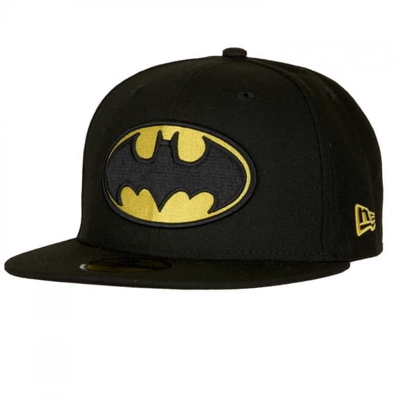 Batman 854377-75-8fitte Batman Classic Logo New Era 59Fifty Fitted Hat - 7.625 Fitted