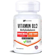 HealthFare Vitamin B12 (Methylcobalamin) | 240 Tablets | Non-GMO, Gluten-Free | Made in USA