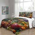 thumbnail image 4 of Bedding Sets 3D Strange Plants and Animals Printed Quilt Cover Set Creative Bed Gift,Twin (68"x86"), 4 of 5