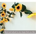 thumbnail image 3 of Style 3 Guirnalda de girasoles artificiales de 30 Led de 10 pies, guirnalda de luces, girasol, 3 of 4