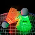 thumbnail image 2 of 6Pcs LED Badminton Ball Glowing Light Up Plastic Badminton Shuttlecocks Colorful Lighting Balls Sports Training In/Outdoor Game 6Pcs, 2 of 6