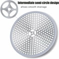 thumbnail image 2 of Non-Slip SilicOnerim Bathtub Drain Protector with Stainless Steel Hair Catching Net, Fine Holes Design for Accelerated Water Flow and Durable Construction Resistant to Rust, 2 of 5