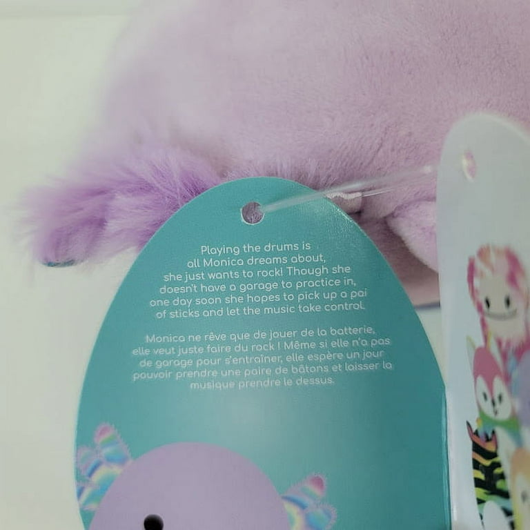 Squishmallows Official Kellytoys Plush 5 inch Monica The Axolotl Ultimate Soft Stuffed Toy, Purple