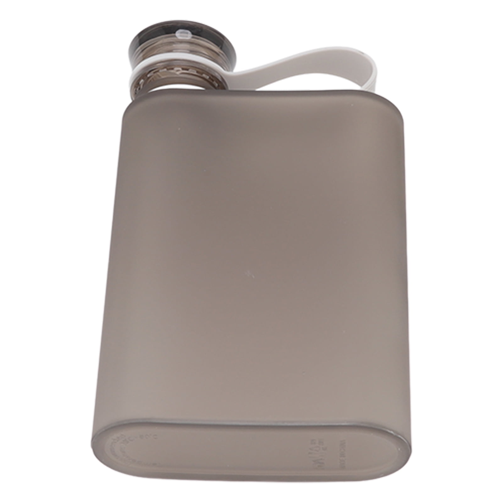 FitBest Flat Water Bottle Plastic Leak Proof Transparent Square