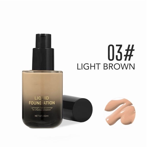 Color Changing Foundation, Foundation Full Coverage, Longwearing Waterproof, Natural Foundation and Concealer Finish, Evens Skin Tone