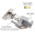 thumbnail image 4 of LED Smart Sensor Light Under Cabinet Kitchen Hinge Battery Operated Mini Night Lamp Household Washroom Lights Lighting Supplies Gray, 4 of 8