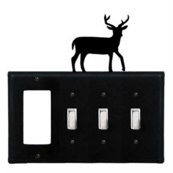 Deer Single GFI CUSTOM Product Triple Switch Cover Allow 4 to 6 Weeks