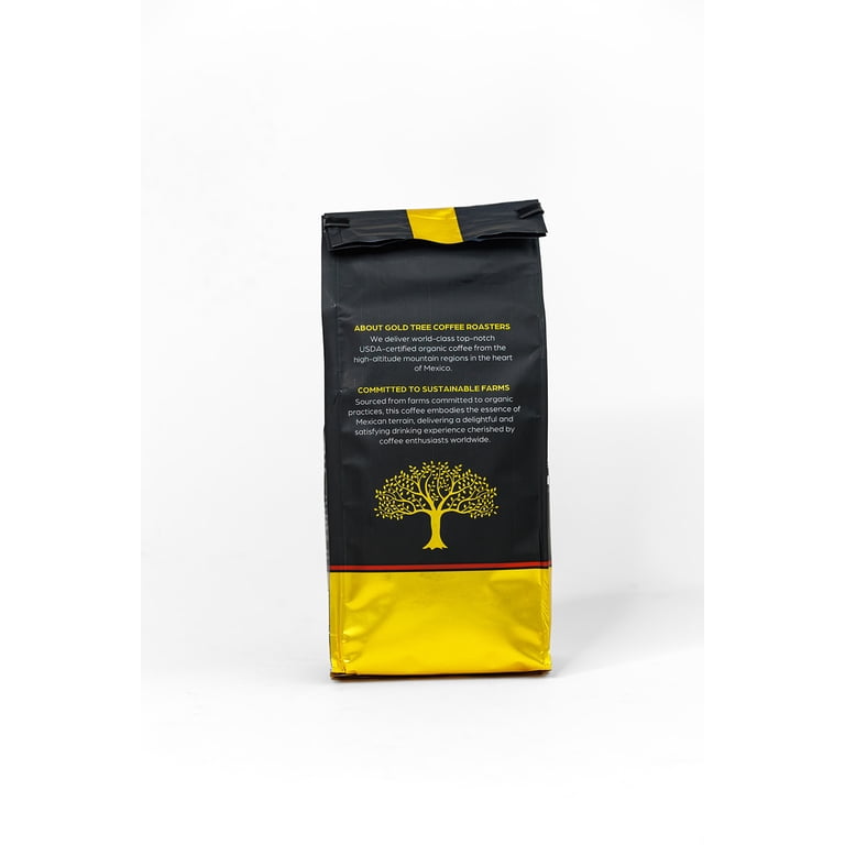 gold tree tobacco manufacturing corp Gold Tree Organic Mexican Non-GMO and Kosher Coffee, Gourmet Roast, 12 oz