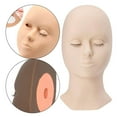 thumbnail image 1 of Baohd Silicone Formation Mannequin Tête pour la Formation Professionnelle Utiliser Visage Tête Rose Modèle de Tête, 1 of 9
