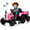 Pink, variant on Xuanlur 24V Powered Ride on Tractor, 24 Volt Ride on Toys Car for Kids with Trailer, Max 5Mph, Remote Control, Music Player, Bluetooth, LED Light, 400W Power Car Wheels-Emerald