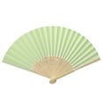 thumbnail image 2 of Pattern Folding Dance Wedding Party Folding Hand Held Solid Color Fan handheld paper fans, 2 of 2