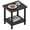 Black, variant on Outdoor Side Table, 2-Tier Small Outdoor Table for Patio, Adirondack Side Tables for Outside or Indoor, Bamboo End Table for Pool, Porch, Weather Resistant Easy Maintenance-Black