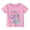 Pink, variant on Kiijoy Toddler Girls Cartoon Dinosaur T-Shirt Short Sleeve Round Neck T Shirt Casual Tee