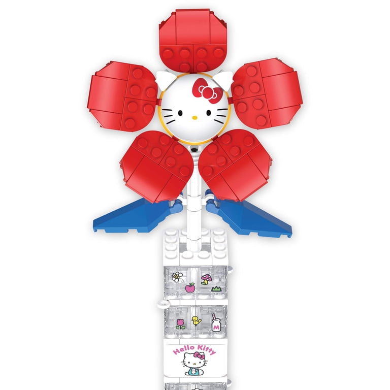Brickcraft Hello Kitty Flower & Vase Building Kit, 115 Pieces