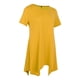 thumbnail image 1 of Moda Mujeres De Casual Loose Swing Tops Shirt Mini Amarillo, 1 of 8