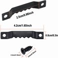 thumbnail image 2 of Perchas para cuadros con dientes de sierra, 100 piezas, perchas para colgar marcos de fotos de acero negro, 200 tornillos para pinturas de relojes de pared, decoración artesanal de madera, carteles, m, 2 of 5