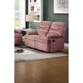 thumbnail image 2 of 2-Seater Manual Recliner Loveseat Couch | Ideal for Movie Nights and Relaxing Reading in Living Room | Luxurious Velvet Upholstery | Solves the Need for Comfortable Seating, 2 of 5
