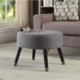 thumbnail image 1 of Allora Mid-Century Ottoman Stool in Gray, 1 of 3