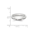 thumbnail image 3 of Solid 14k White Gold 4mm Milgrain Comfort Fit Men's Wedding Band Ring Size 13, 3 of 4