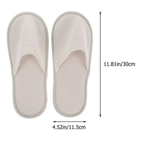 

6 Pairs of Disposable Slippers Hotel Guest Slippers Salon Indoor Shoes