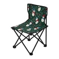 thumbnail image 2 of 600D Oxford Camping Chair Portable Foldable Chair Supports 220 lbs for Picnic, Fishing, Backpacking Snowmen and Candy Canes Pattern, 2 of 8