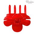 thumbnail image 6 of Parcelona French Big Flower Hair Claw 2.75" Jaw Clip Cellulose Acetate Hair Accessories (SolidWhite), 6 of 22