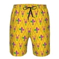 thumbnail image 3 of Fotbe Mardi Gras Crayfish and Fleur de lis Trajes de Baño Estampados para Hombre, Shorts de Verano de Secado Rápido, Ropa de Playa, Bañadores-XX-Large, 3 of 6