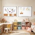 thumbnail image 6 of DOLLAR BOSS Dry Erase Board Double-Sided Whiteboard Cork Board Combo for Wall, 24" x 18" Dry Erase White Board Corkboard Combination, Hanging Wall Mount Bulletin Board for Office, Home, School, 6 of 9