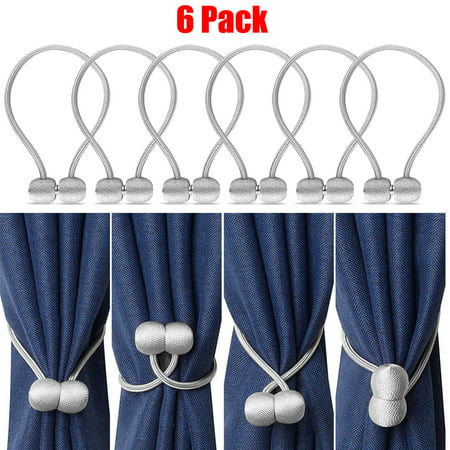 2 4 6 8pcs Magnetic Curtain Tiebacks, Curtain Side Holders