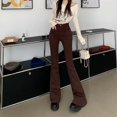 thumbnail image 3 of Pantalones vaqueros de estilo Retro para mujer, Jeans de nicho con piernas anchas, pantalones casuales de cintura alta, pantalones populares, 3 of 5