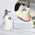 thumbnail image 4 of Halloween Ceramic Ghost Soap Dispenser, Refillable Ghost Soap Dispenser for Bathroom, Bedroom, Kitchen, 4 of 6