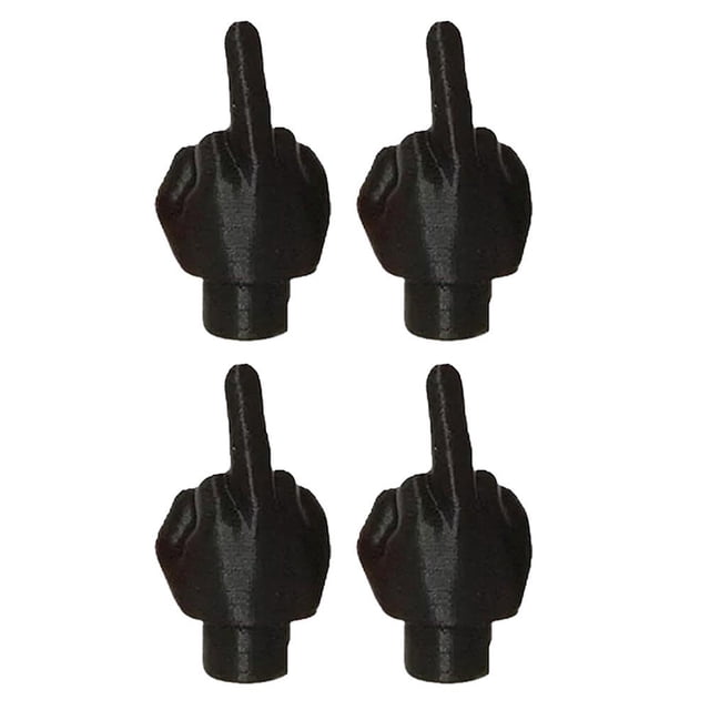 Glow Tire Caps, TPR Material, 23x45mm, 4-Pack, for Car & Bike Decoration