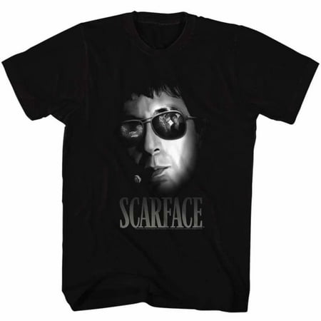 Scarface Movies Aviators Adult Short Sleeve T Shirt