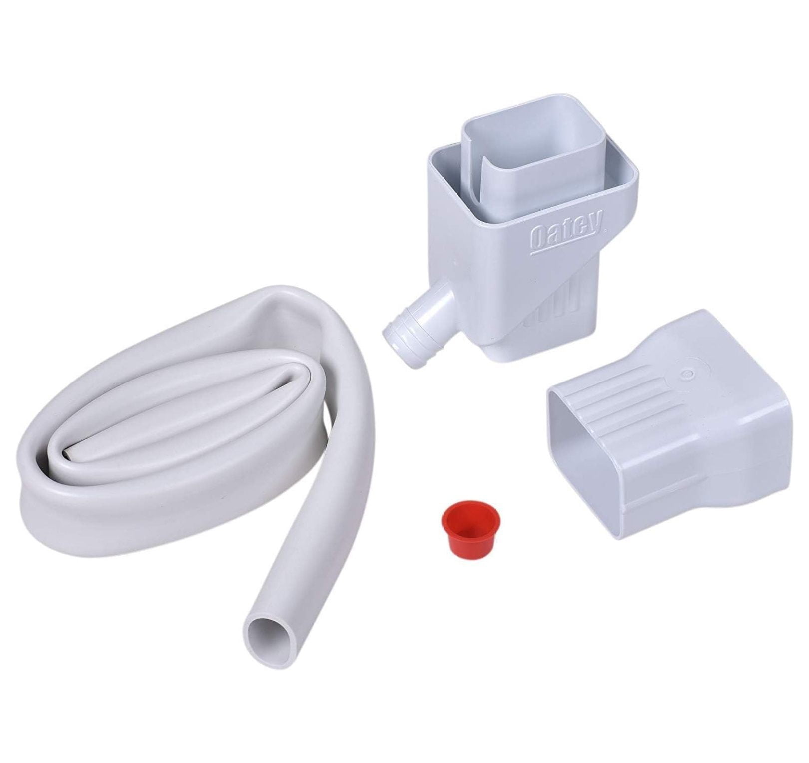 Rainwater Collection System 2-Pack, 2x3 Inch Downspout Diverter, Rain Barrel Adapter Kit, Water Conservation for Garden, Home Use, Durable Plastic