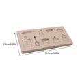 thumbnail image 4 of Molde de silicona Bearachild para pasteles y fondant Gris rosa, 4 of 6