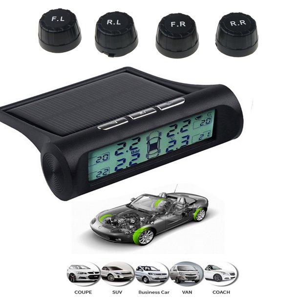 GLiving Car RV TMPS Tire Pressure Monitoring System,Wireless TPMS