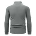 thumbnail image 4 of DAFPZW Compression Long Sleeve Shirt Men Quarter Zip - Mens Workout Gym T-Shirt Quick Dry Athletic Base Layer Sport Undershirt, 4 of 7