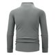 thumbnail image 4 of pstuiky camisa de manga larga para hombre, Blusa informal y moderna de manga larga con cremallera para hombre salir tops xl, 4 of 7