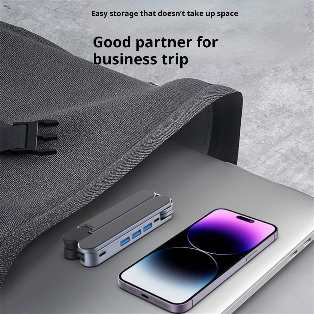 Lightweight pliable Laptop Stand Having USB Expansion For Quick Assembly